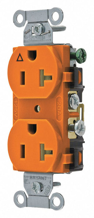 Receptacle Orng 20A 3 Wires Side Winning