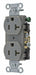 Receptacle Gray 20A 3 Wires Side Winning