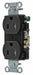 Receptacle Blk 15A Tamper Resist. Nylon