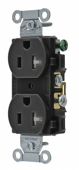 Receptacle Black 20A Nylon Side Winning