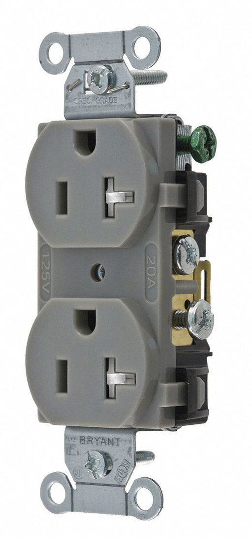 Receptacle Gray 20A Nylon Side Winning