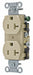 Receptacle Ivory 20A 125VAC Side Winning
