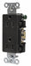 Receptacle Black 15A Flush Mount 125VAC