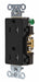 Receptacle Blk 15A Tamper Resist. 125VAC