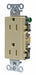 Receptacle Ivory 15A Flush Mount 125VAC