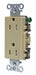 Receptacle Ivory 15A Tamper Resist Nylon