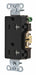 Receptacle Blk 20A Tamper Resist. 125VAC