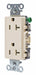 Receptacle Light Almond Decorator Outlet