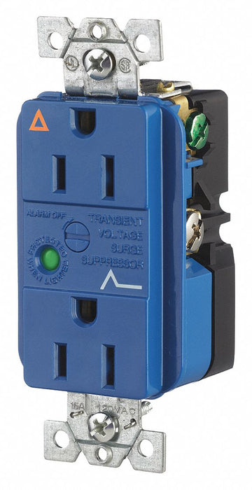 Receptacle Blue 15A Decorator Outlet