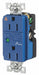 Receptacle Blue 15A Decorator Outlet