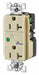 Receptacle Ivory 20A 3 Wires 3 Wires