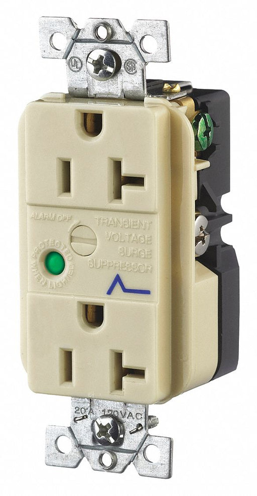 Receptacle Ivory 20A 3 Wires 3 Wires