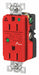 Receptacle Red 15A 3 Wires 2 Poles