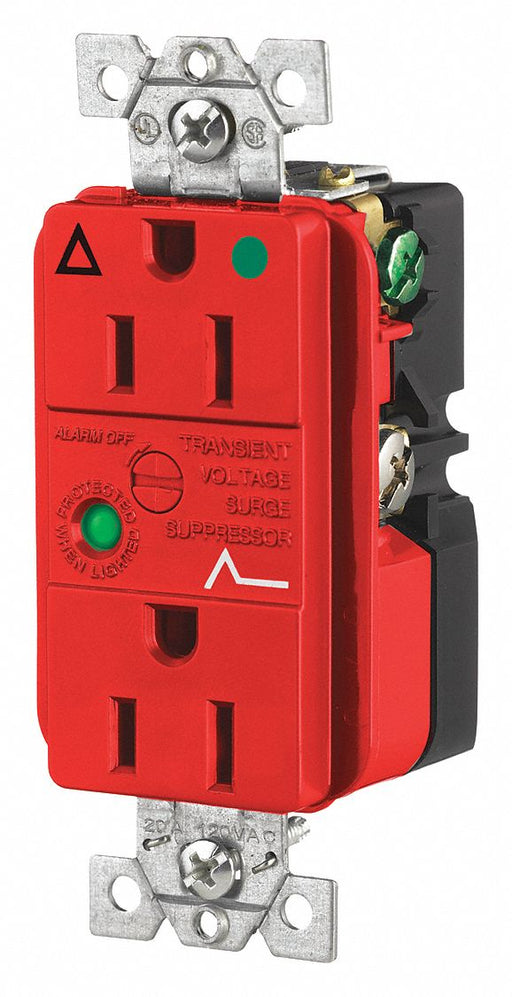 Receptacle Red 15A 3 Wires 2 Poles