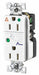 Receptacle White 15A 3 Wires 2 Poles