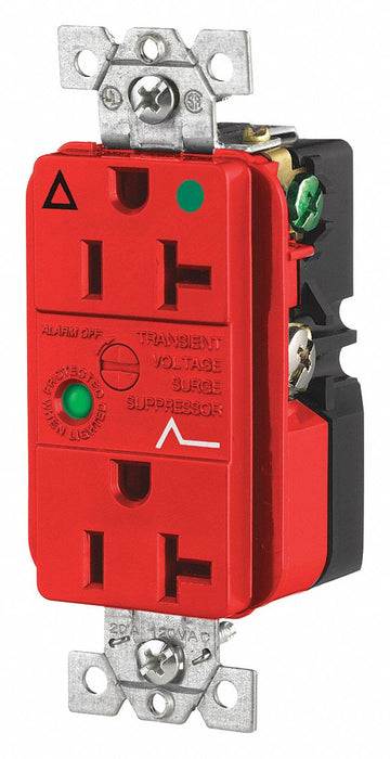 Receptacle Red 20A 3 Wires 2 Poles