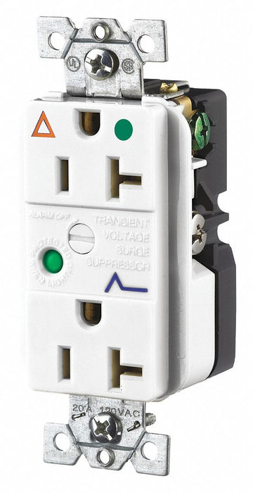 Receptacle White 20A Decorator Outlet