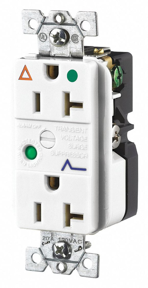 Receptacle White 20A Decorator Outlet