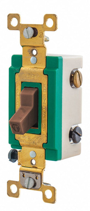 Wall Switch 30A Brown 3-Way Type Toggle