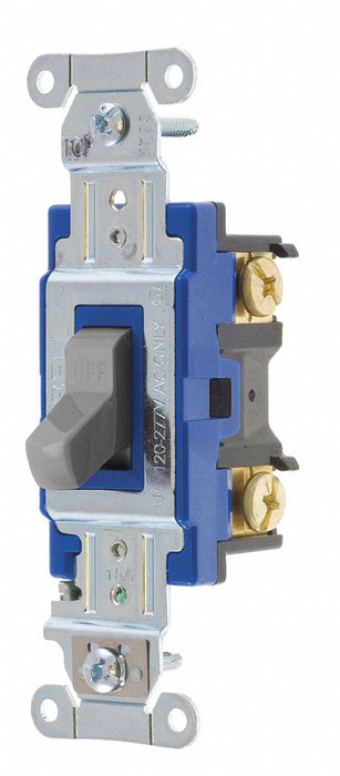 Wall Switch 15A Gray 1-Pole Type Toggle