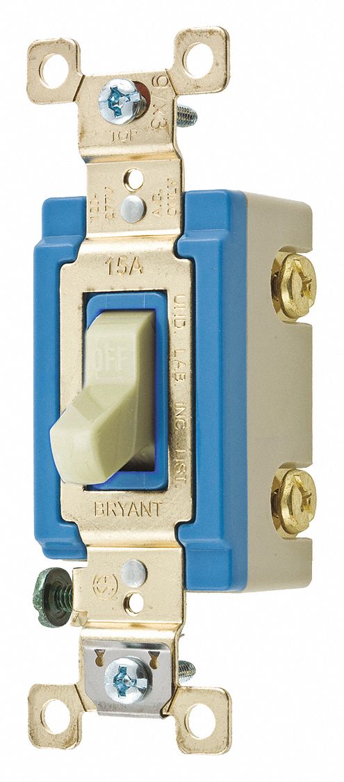 Wall Switch 15A Ivory 2-Pole Type Toggle