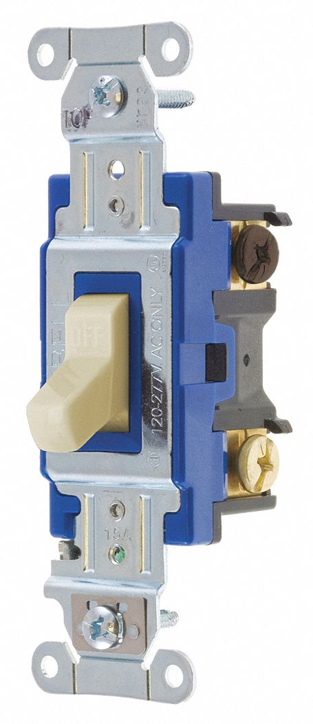 Wall Switch 15A Ivory 3-Way Type Toggle