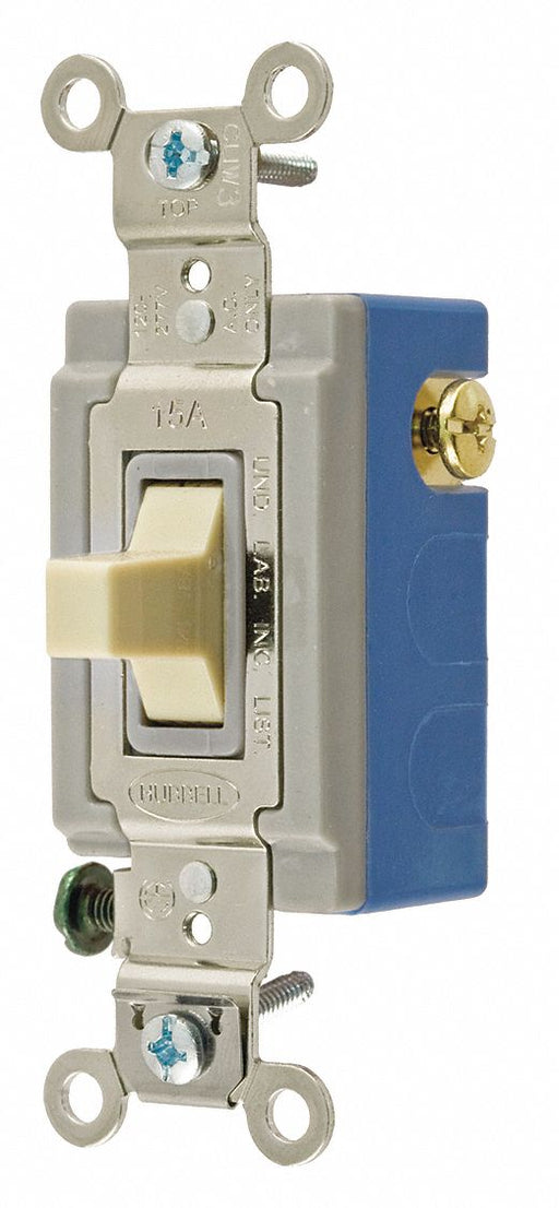 Wall Switch Ivory 1-Pole Type 1/2 to 2HP