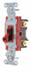 Wall Switch 20A Red 1-Pole Type Toggle