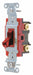 Wall Switch 20A Red 2-Pole Type Toggle