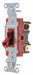 Wall Switch 20A Red 3-Way Type Toggle