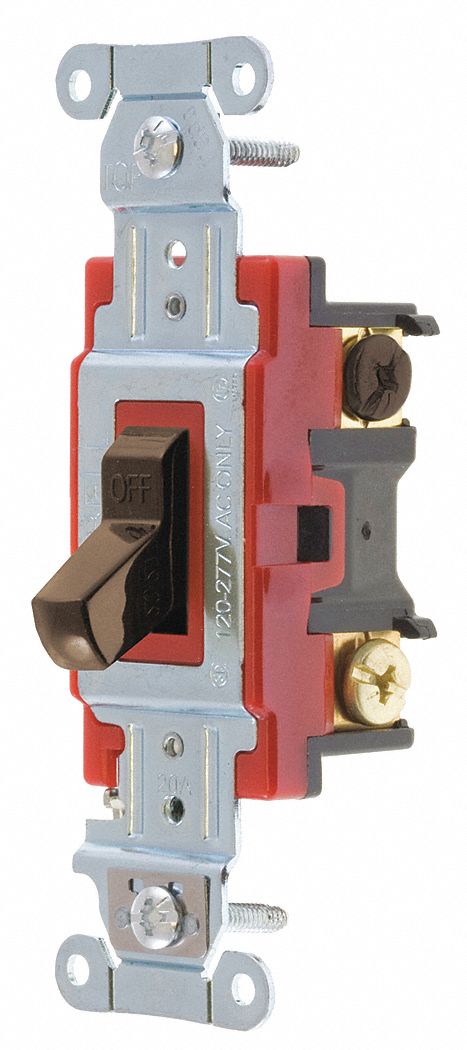 Wall Switch 20A Brown 4-Way Type Toggle