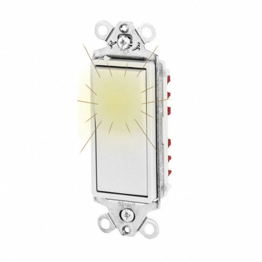 Illuminated Wall Switch 20A 1-Pole Type