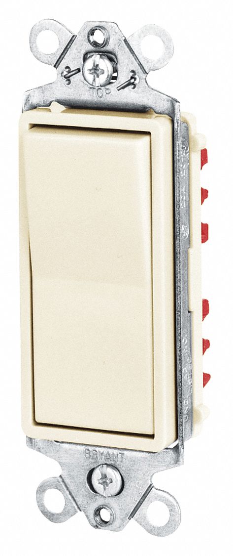 Wall Switch 20A Ivory 3-Way Type Rocker