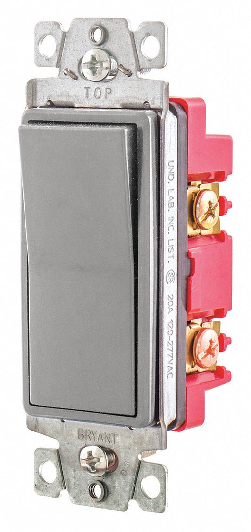 Wall Switch 20A Gray 4-Way Type Rocker