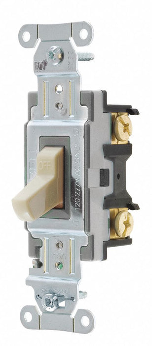 Wall Switch 15A Ivory Toggle 120/277VAC