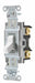 Wall Switch 15A White Toggle 120/277VAC
