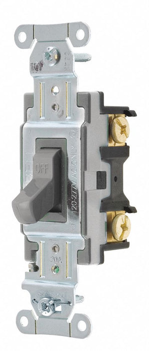Wall Switch 20A Gray Toggle 120/277VAC