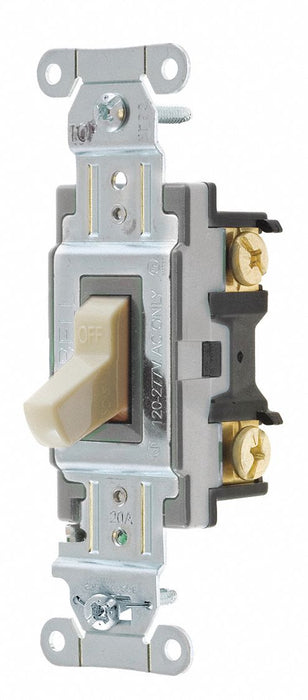 Wall Switch 20A Ivory Toggle 120/277VAC