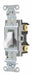 Wall Switch 20A White Toggle 1 to 2 HP