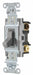 Wall Switch 15A Gray Toggle 1 to 2 HP