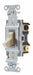 Wall Switch 15A Ivory Toggle 1 to 2 HP