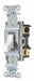Wall Switch 15A White Toggle 1 to 2 HP