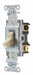 Wall Switch 20A Ivory Toggle 1 to 2 HP