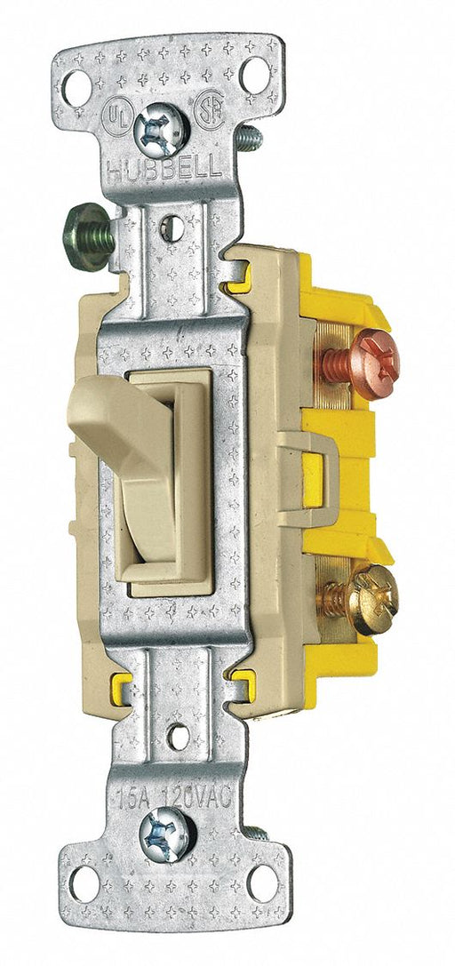 Wall Switch 15A Ivory 3-Way Type 1/2 HP