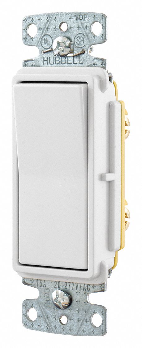 Wall Switch White 1-Pole Type 1 to 2 HP