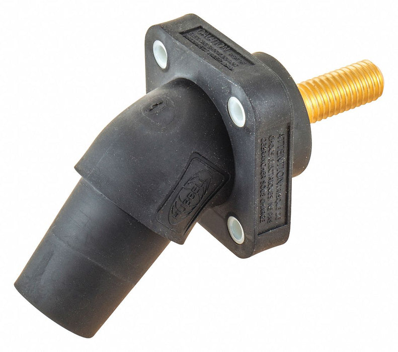 Angled Recp Blk Fml Threaded Stud 400 A
