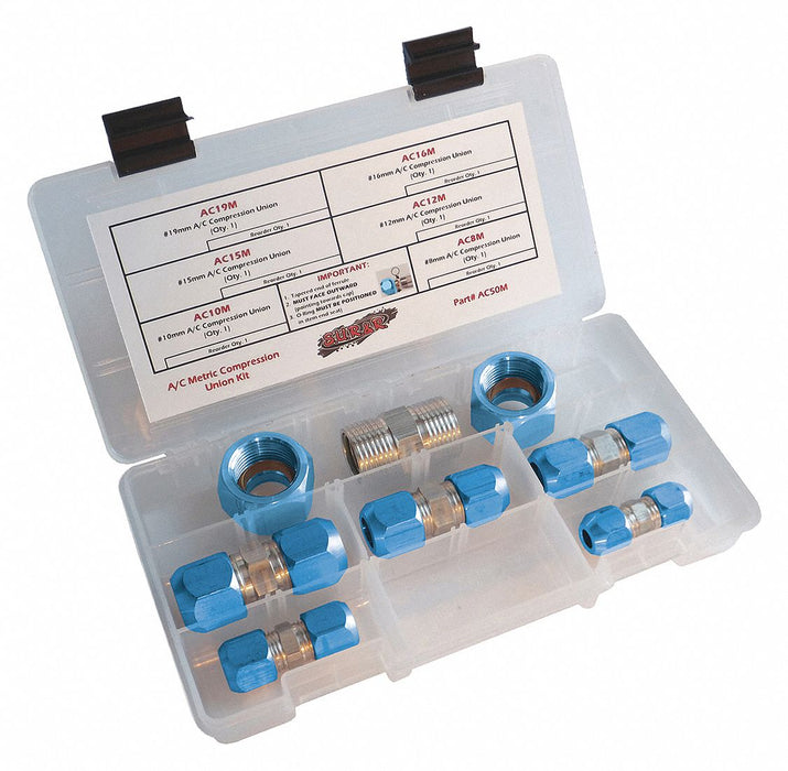 Compression Fitting Kit Metric 6 Pieces