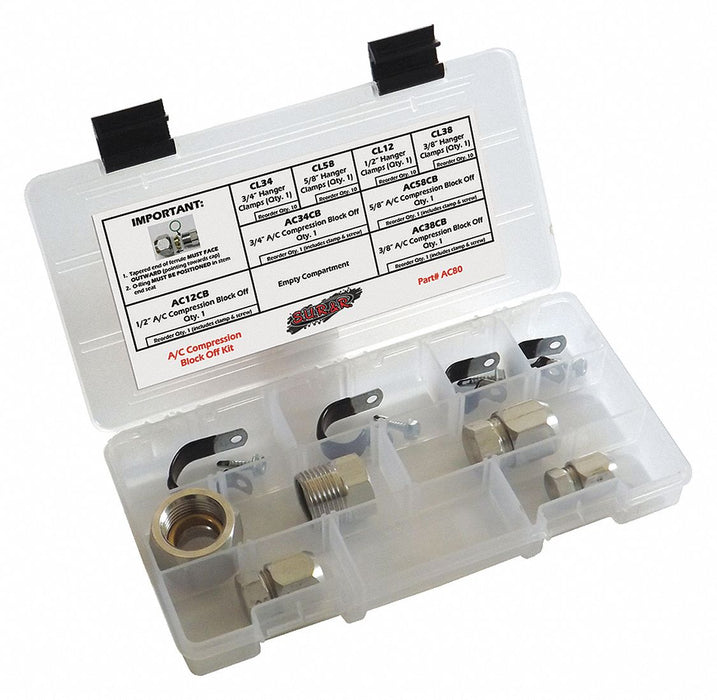 Compression Block Off Kit 4 Pieces