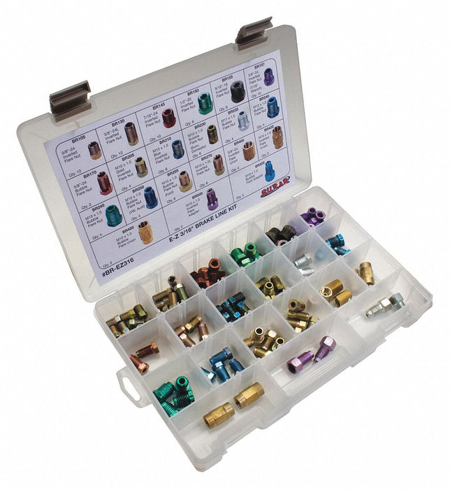 Brake Line Fitting Assortment 3/16 Tube