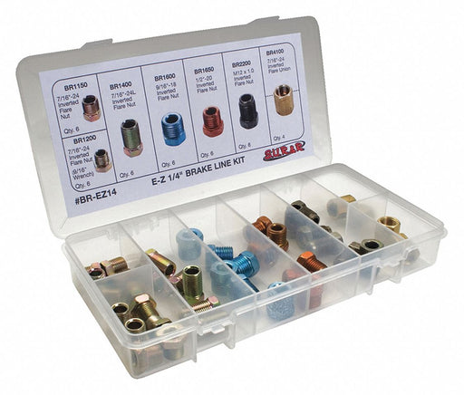 Brake Line Fitting Assortment 1/4 Tube